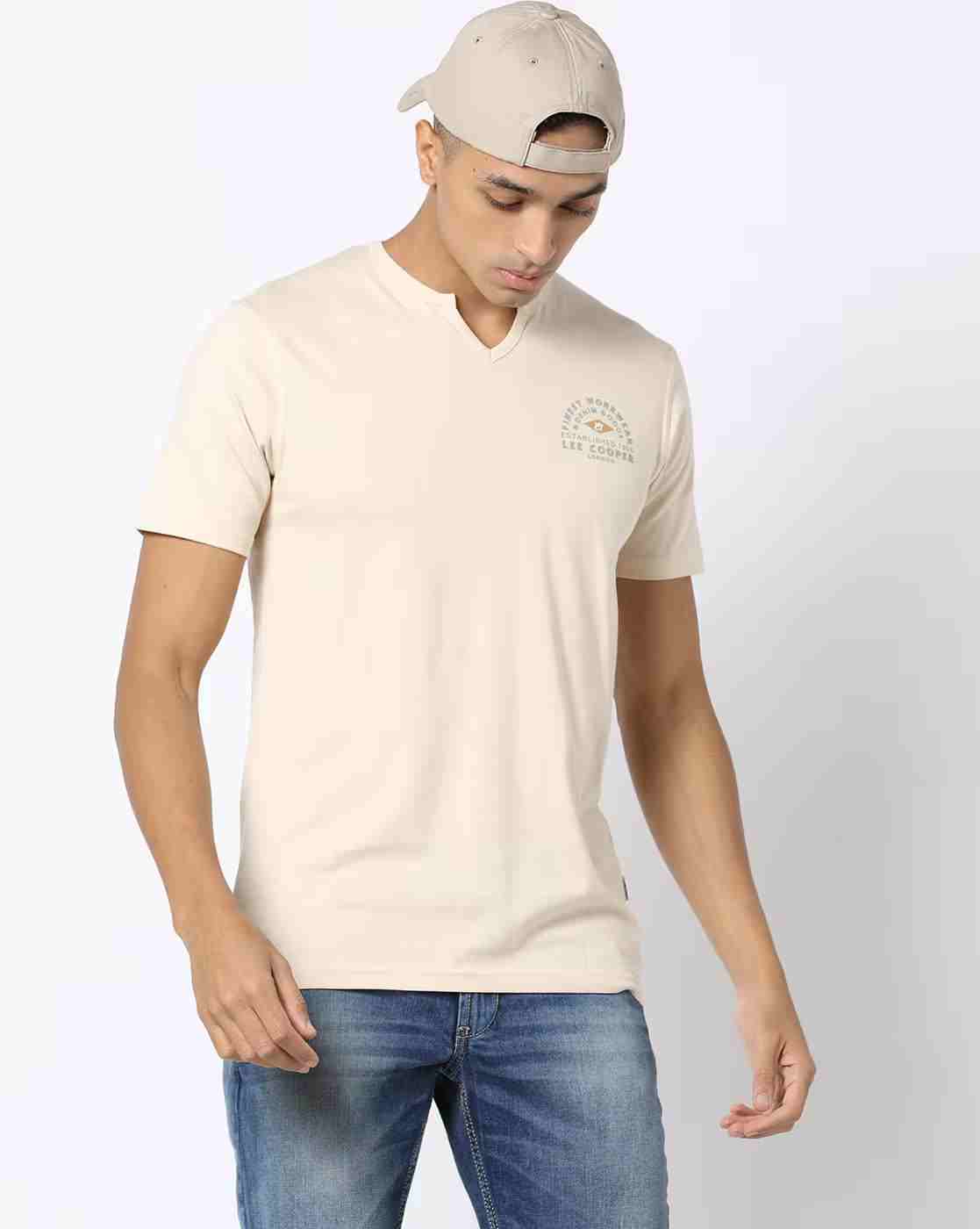 Lee Cooper | Regular Fit Cotton T-Shirt with Placement Print|0