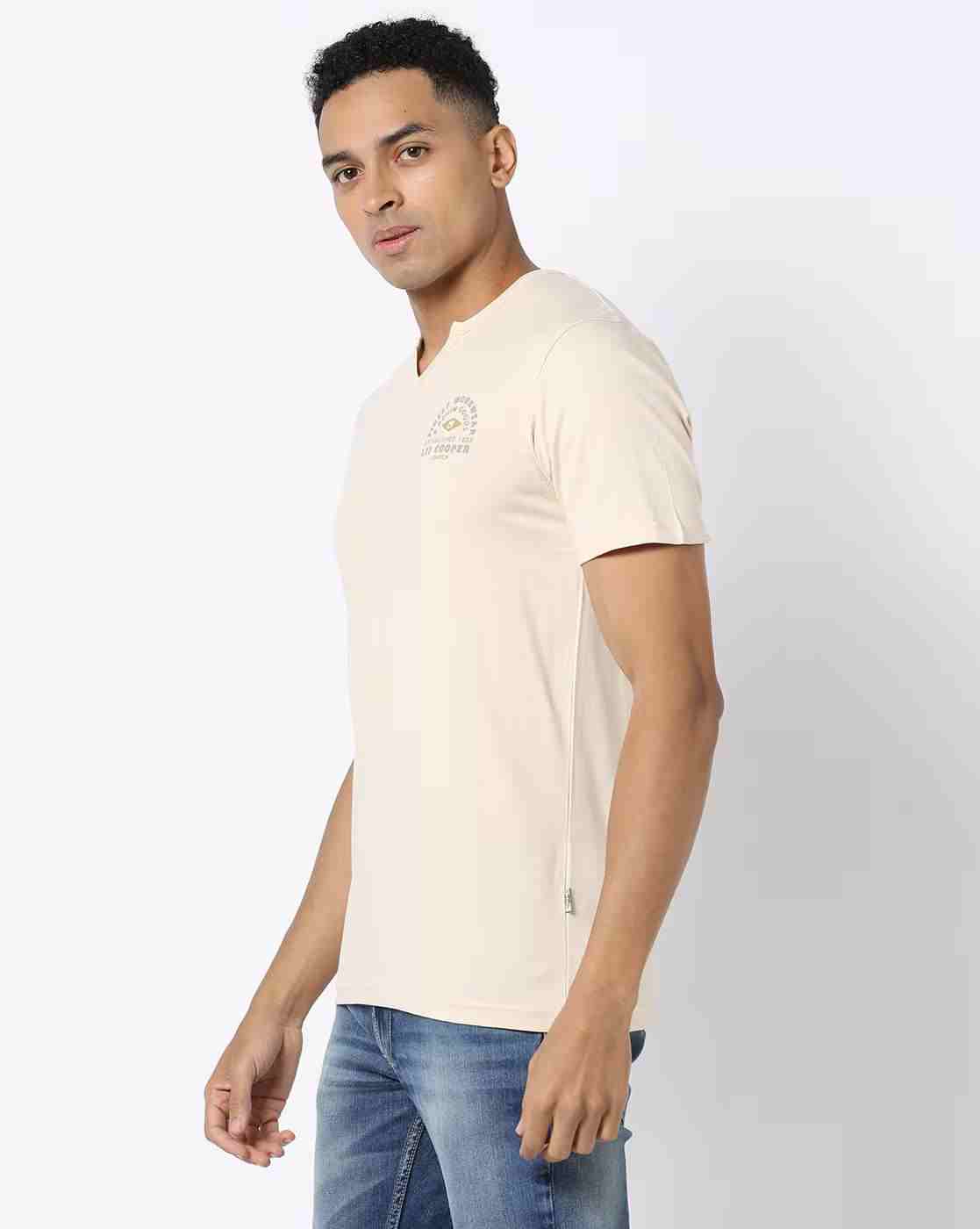 Lee Cooper | Regular Fit Cotton T-Shirt with Placement Print|1