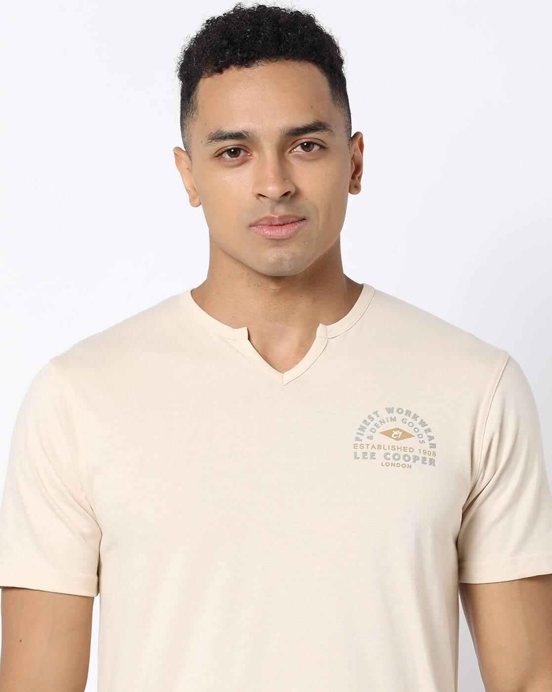 Lee Cooper | Regular Fit Cotton T-Shirt with Placement Print|3