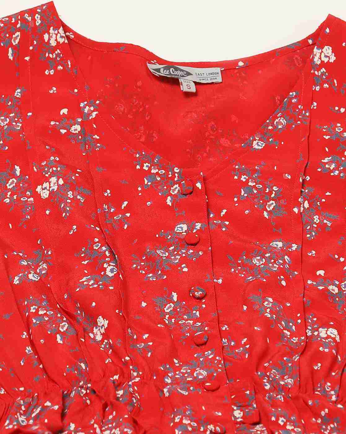 Lee Cooper | Floral Print V-Neck Top|5