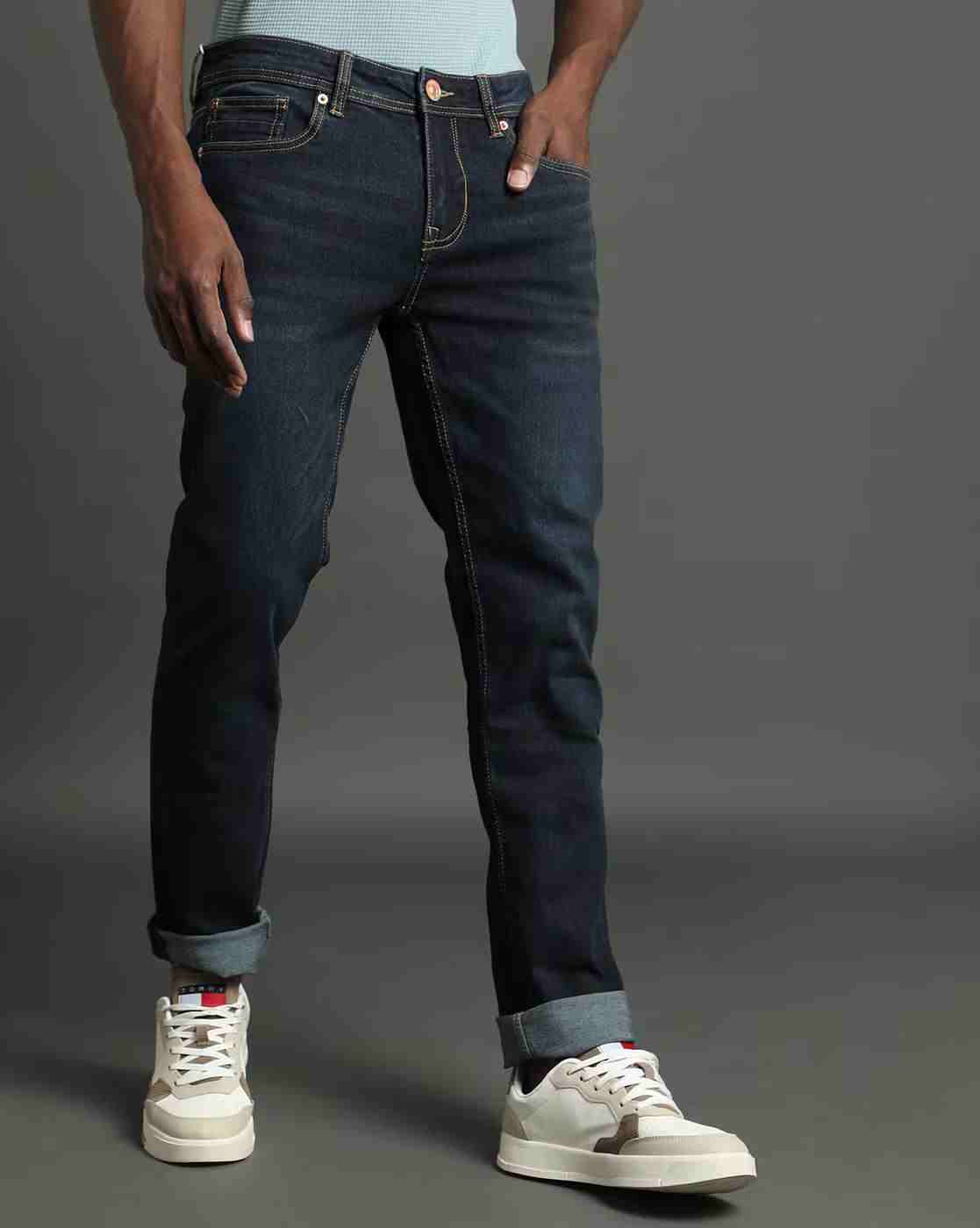 Lee Cooper | Men Light-Wash Slim Fit Low-Rise Jeans|3