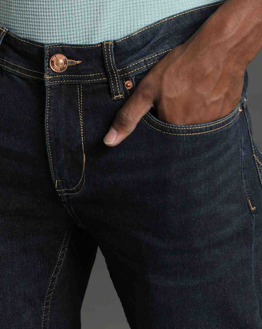 Lee Cooper | Men Light-Wash Slim Fit Low-Rise Jeans|4