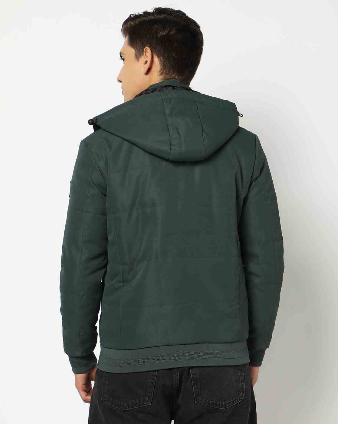 Lee Cooper | Men Regular Fit Bomber Jacket|2