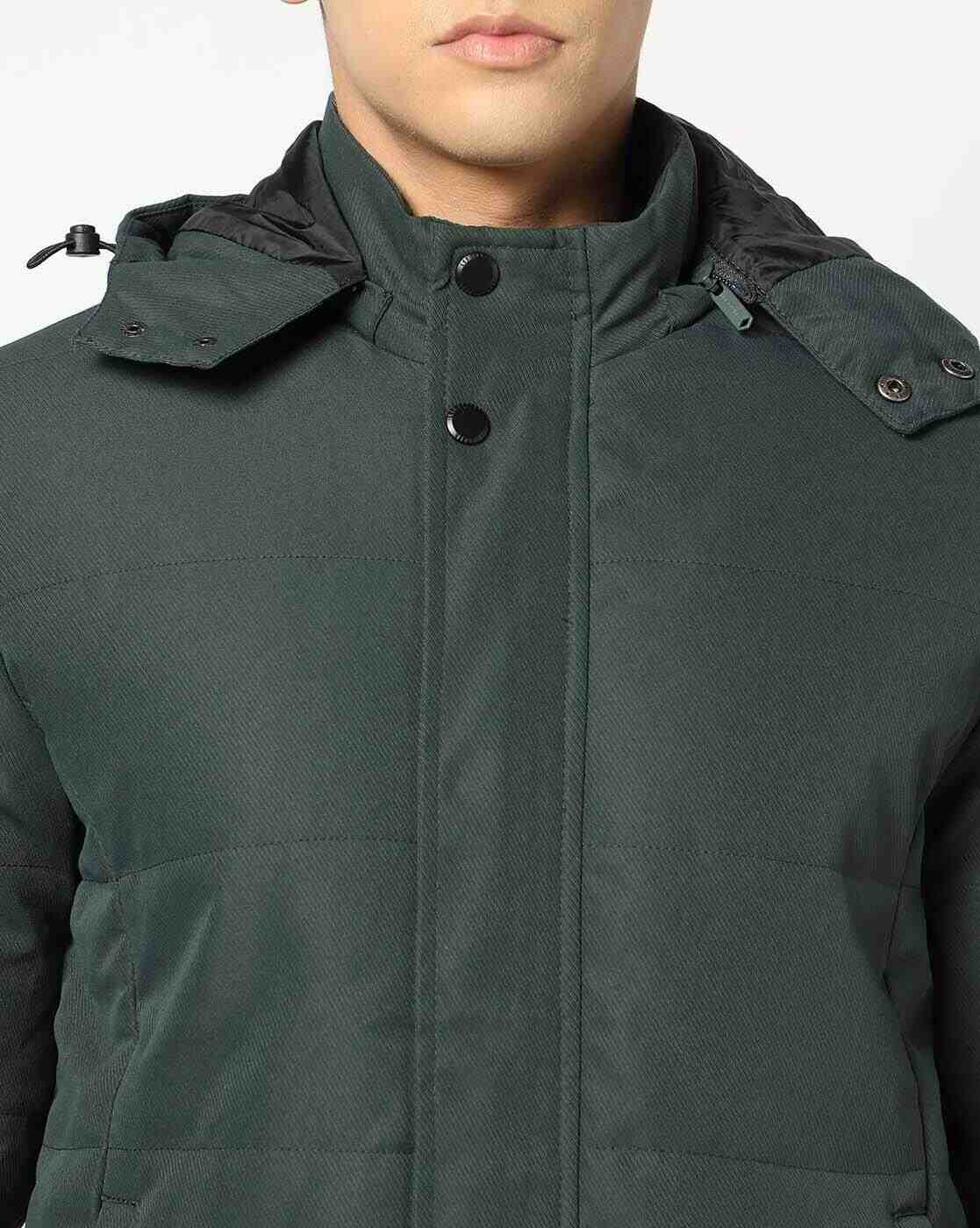 Lee Cooper | Men Regular Fit Bomber Jacket|3