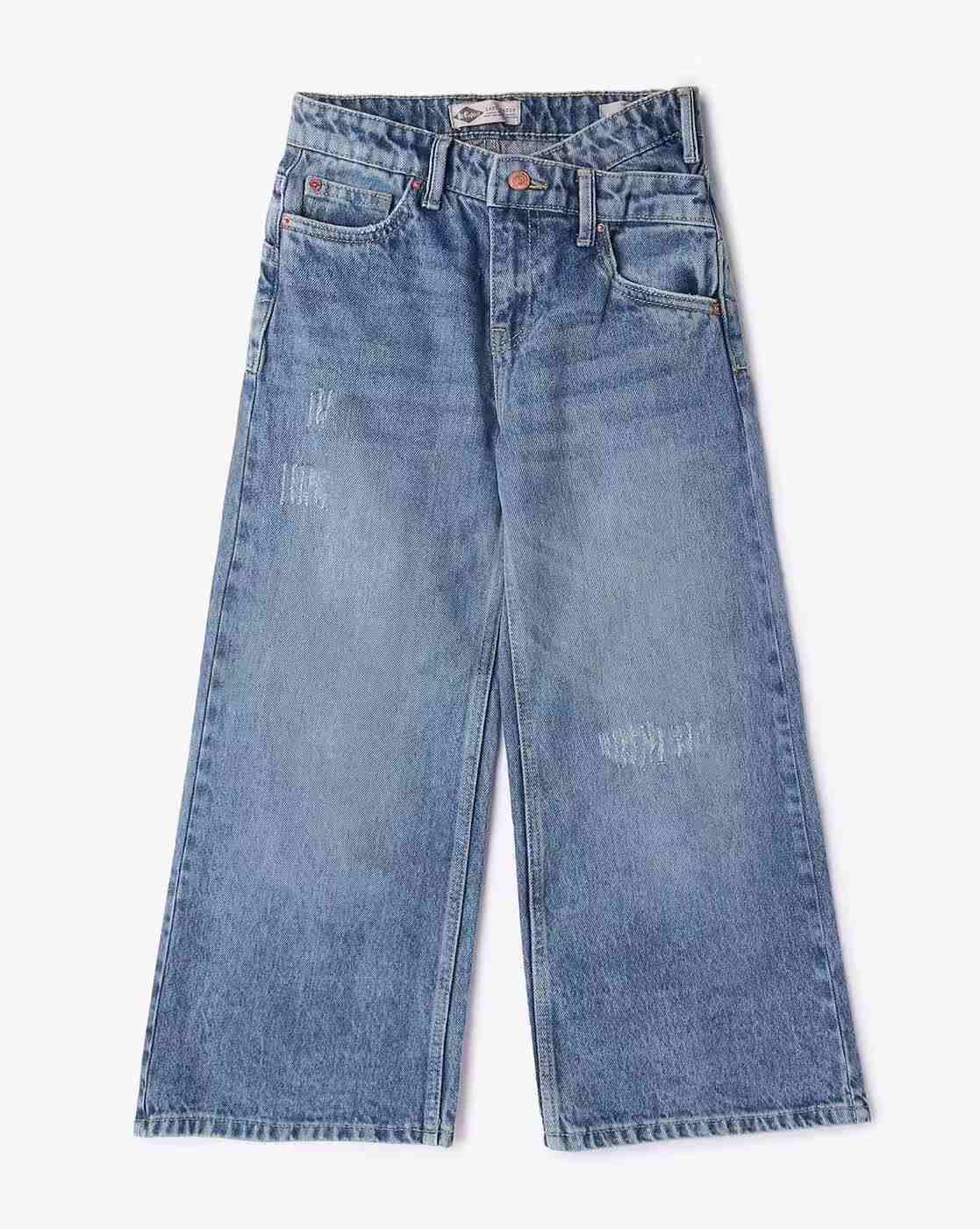 Lee Cooper | Wide Leg Mid-Wash Jeans|0