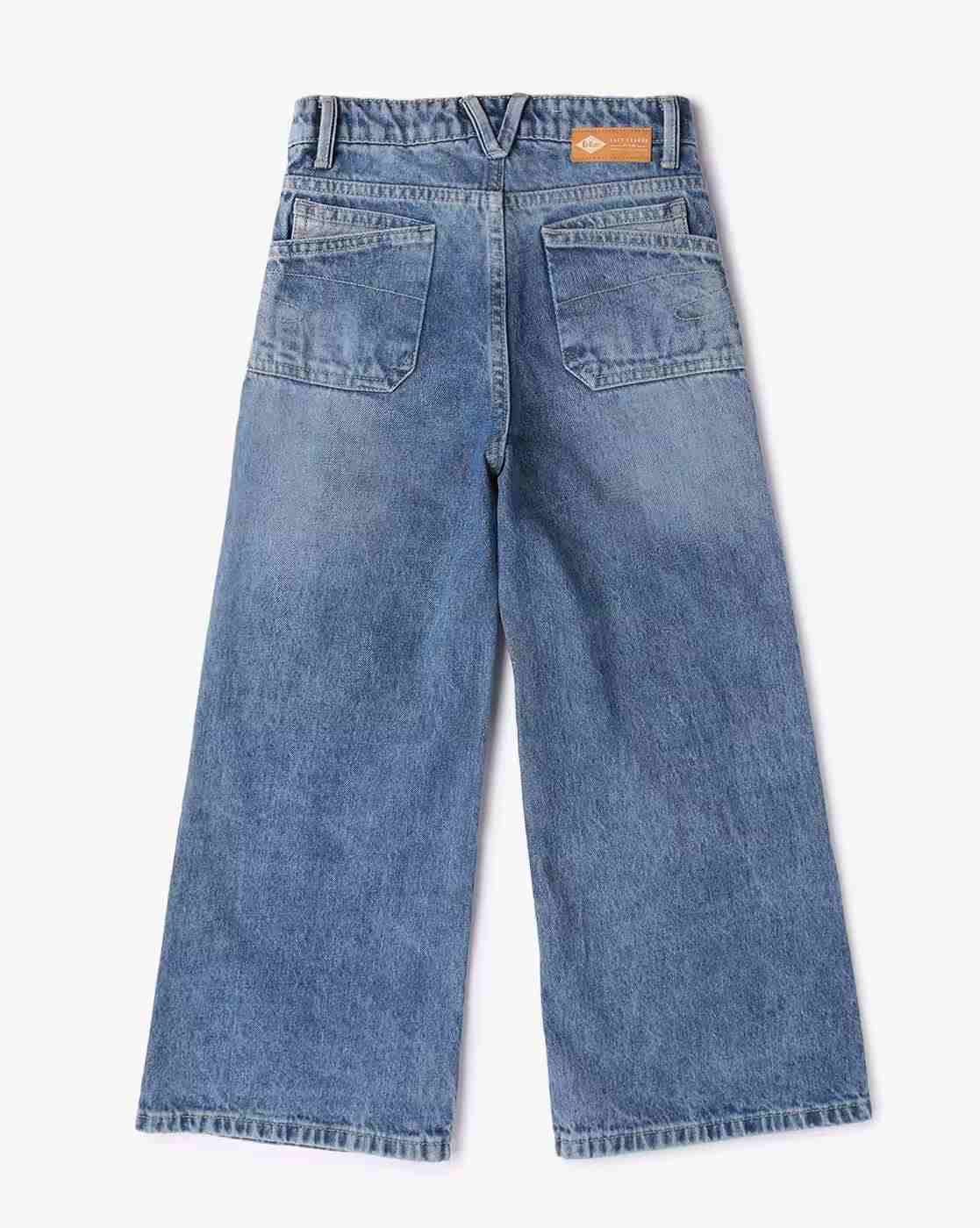 Lee Cooper | Wide Leg Mid-Wash Jeans|1