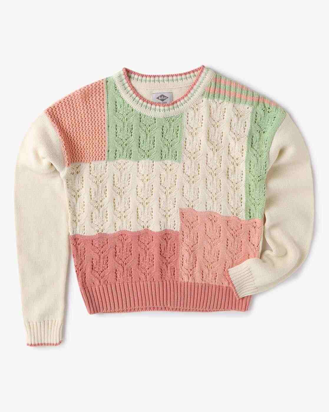 Lee Cooper | Open-Knit Crew-Neck Sweatshirt|0