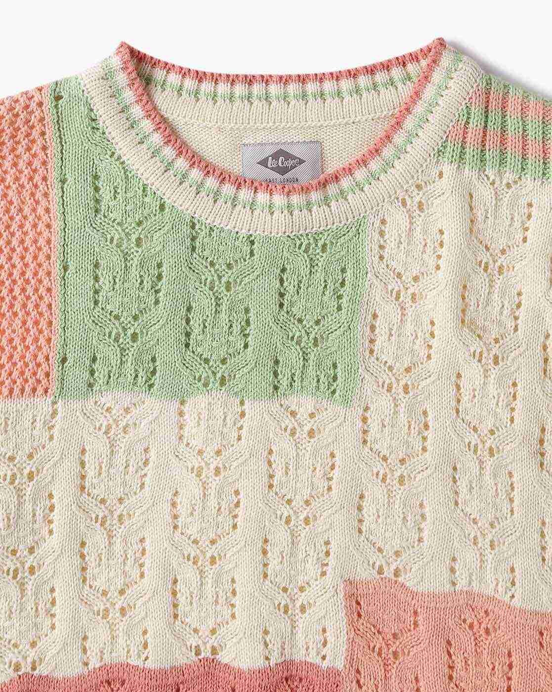 Lee Cooper | Open-Knit Crew-Neck Sweatshirt|3