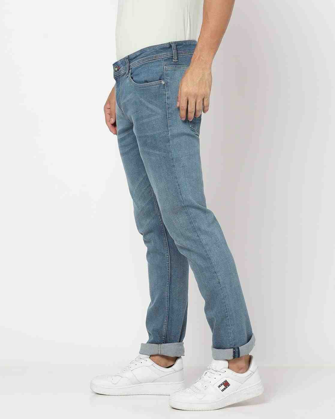 Lee Cooper | Men Lightly-Washed Slim Fit Jeans|1