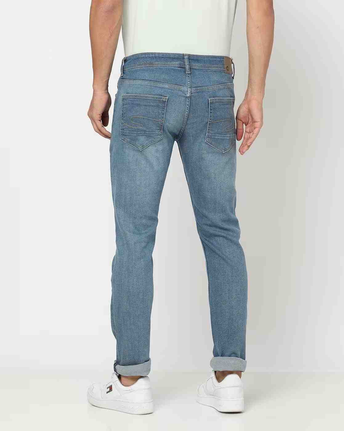 Lee Cooper | Men Lightly-Washed Slim Fit Jeans|2
