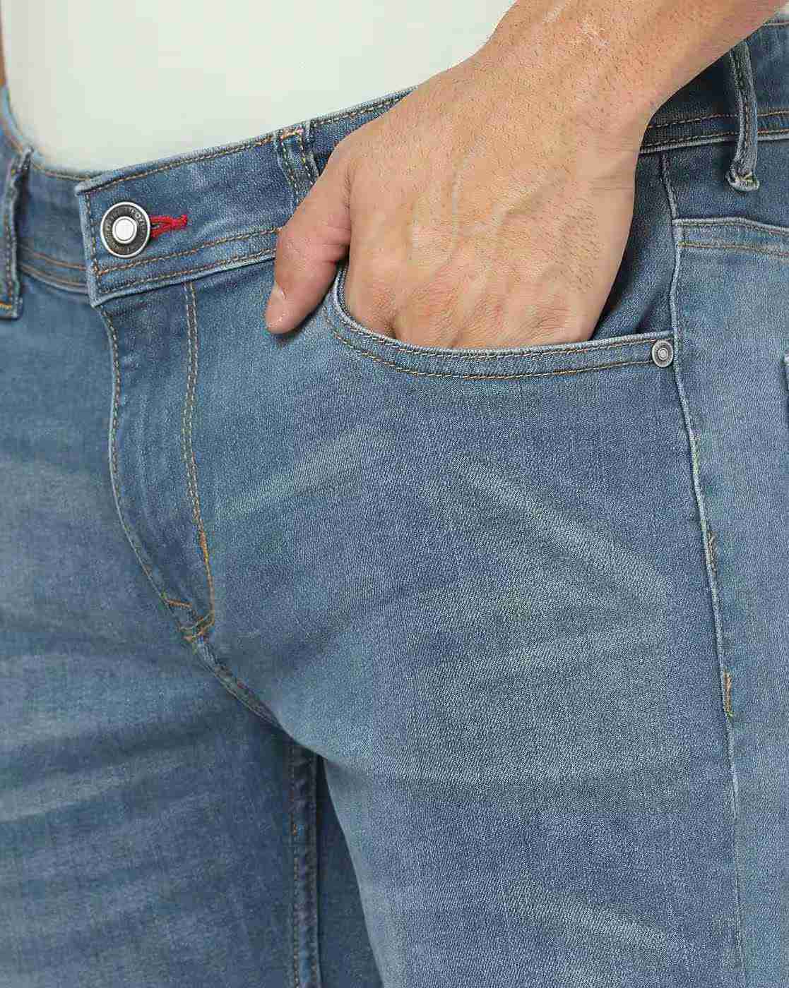 Lee Cooper | Men Lightly-Washed Slim Fit Jeans|3