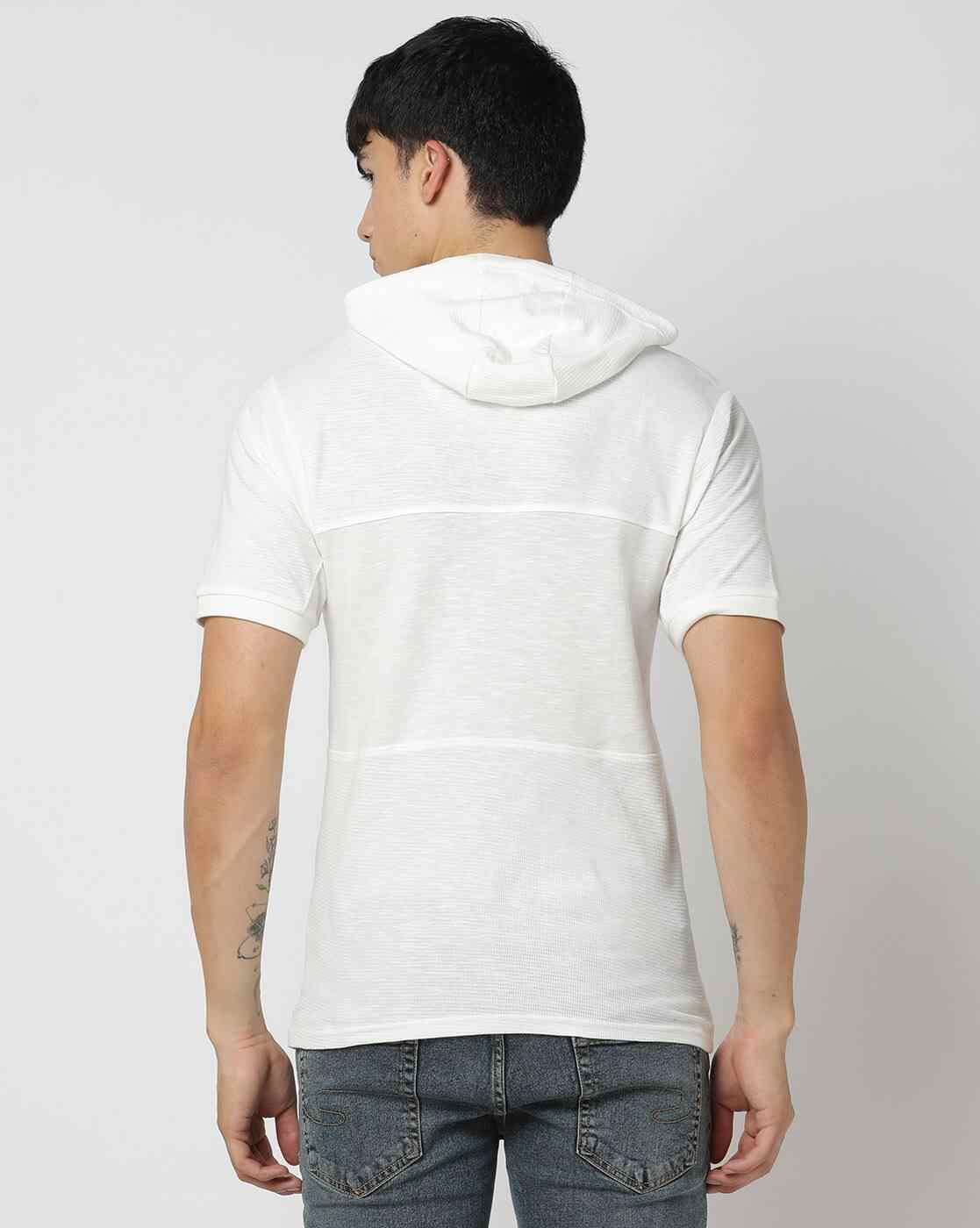 Lee Cooper | Regular Fit Brand Embroidered Hooded T-Shirt|2
