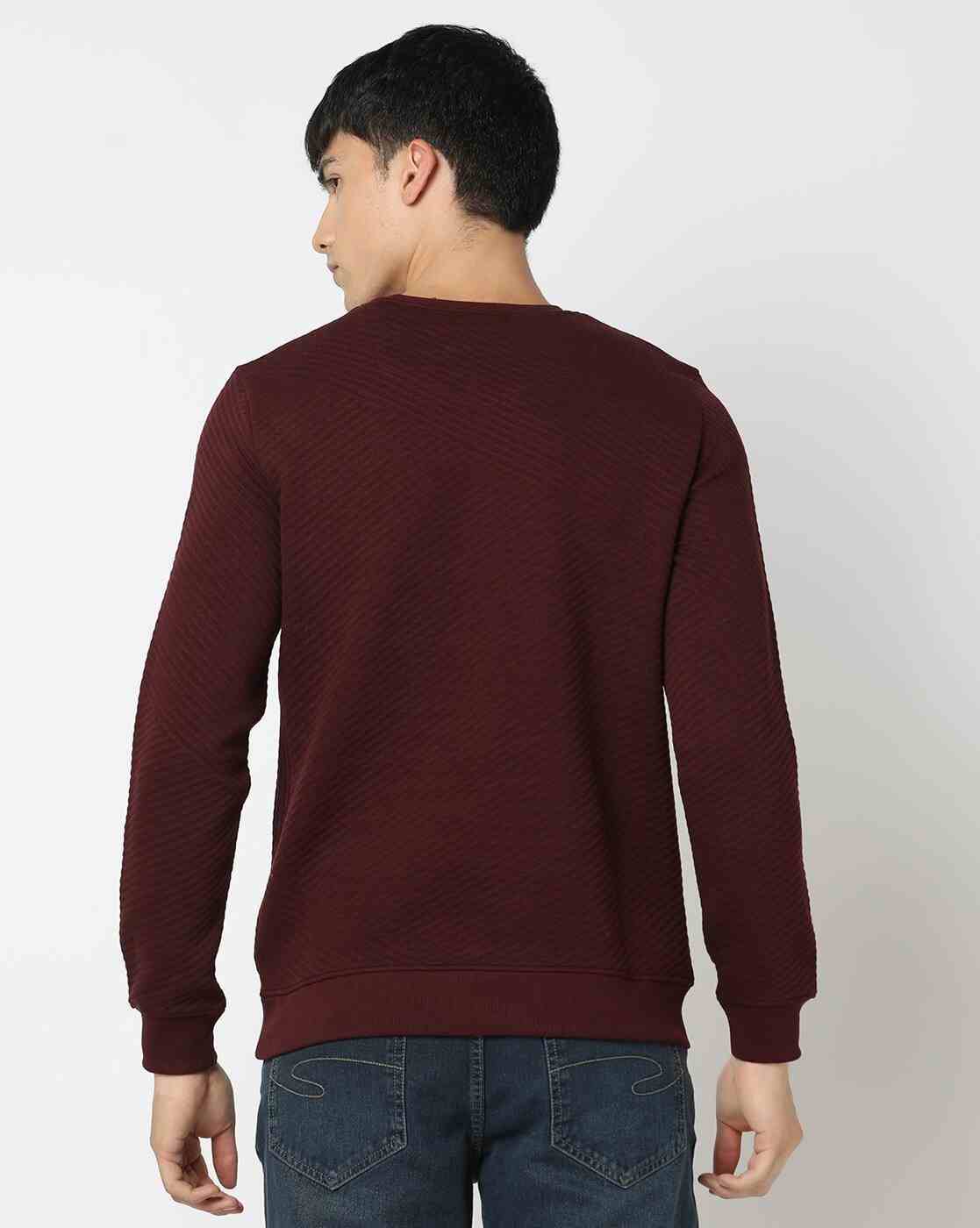 Lee Cooper | Ribbed Crew-Neck Sweatshirt|2
