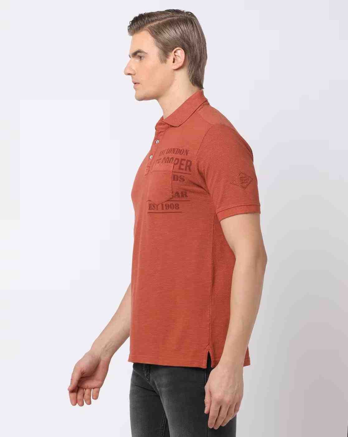 Lee Cooper | Relaxed Fit Logo Print Polo T-Shirt|1