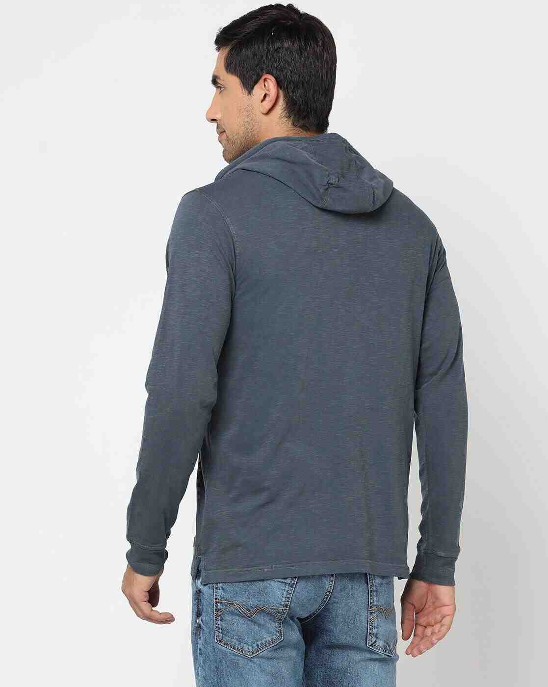 Lee Cooper | Regular Fit Cotton Hooded T-Shirt|2