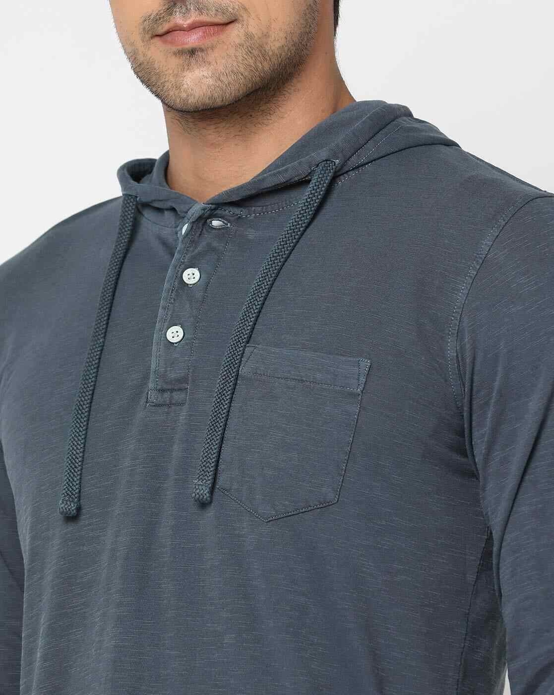 Lee Cooper | Regular Fit Cotton Hooded T-Shirt|3