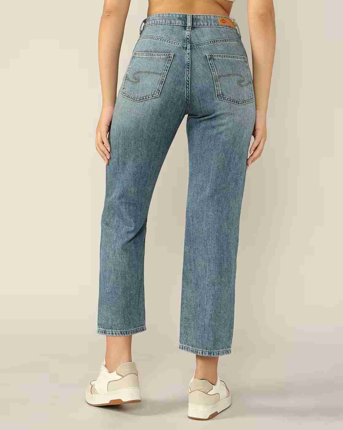 Lee Cooper | Women Mid-Washed Skinny Fit Jeans|2