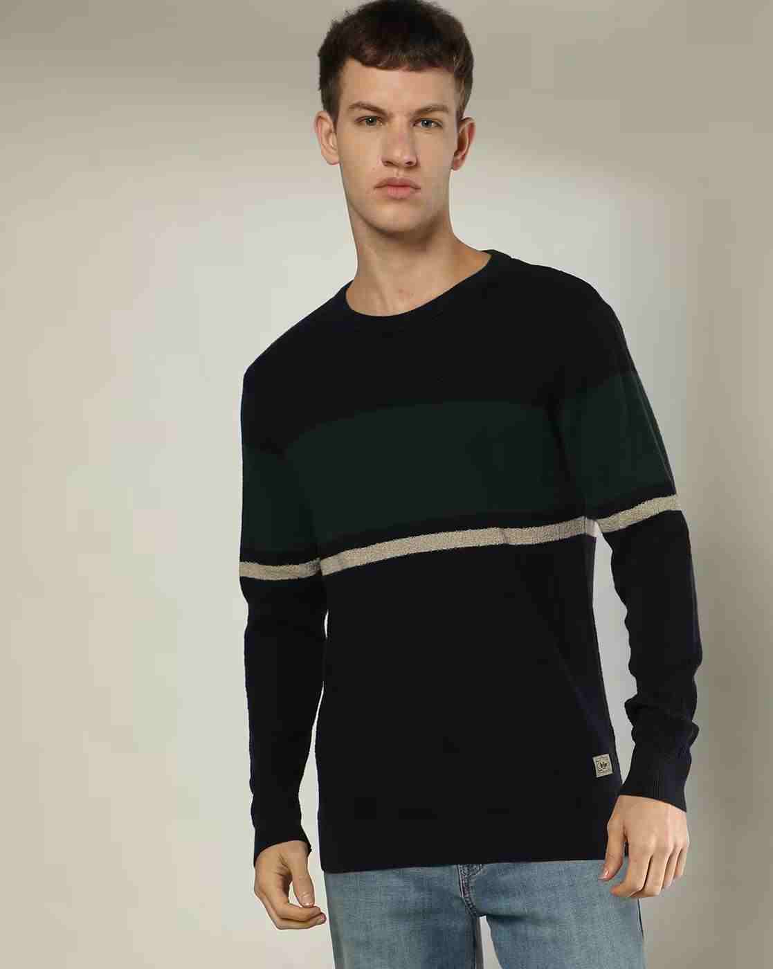 Lee Cooper | Men Colourblock Regular Fit Crew-Neck Pullover|0