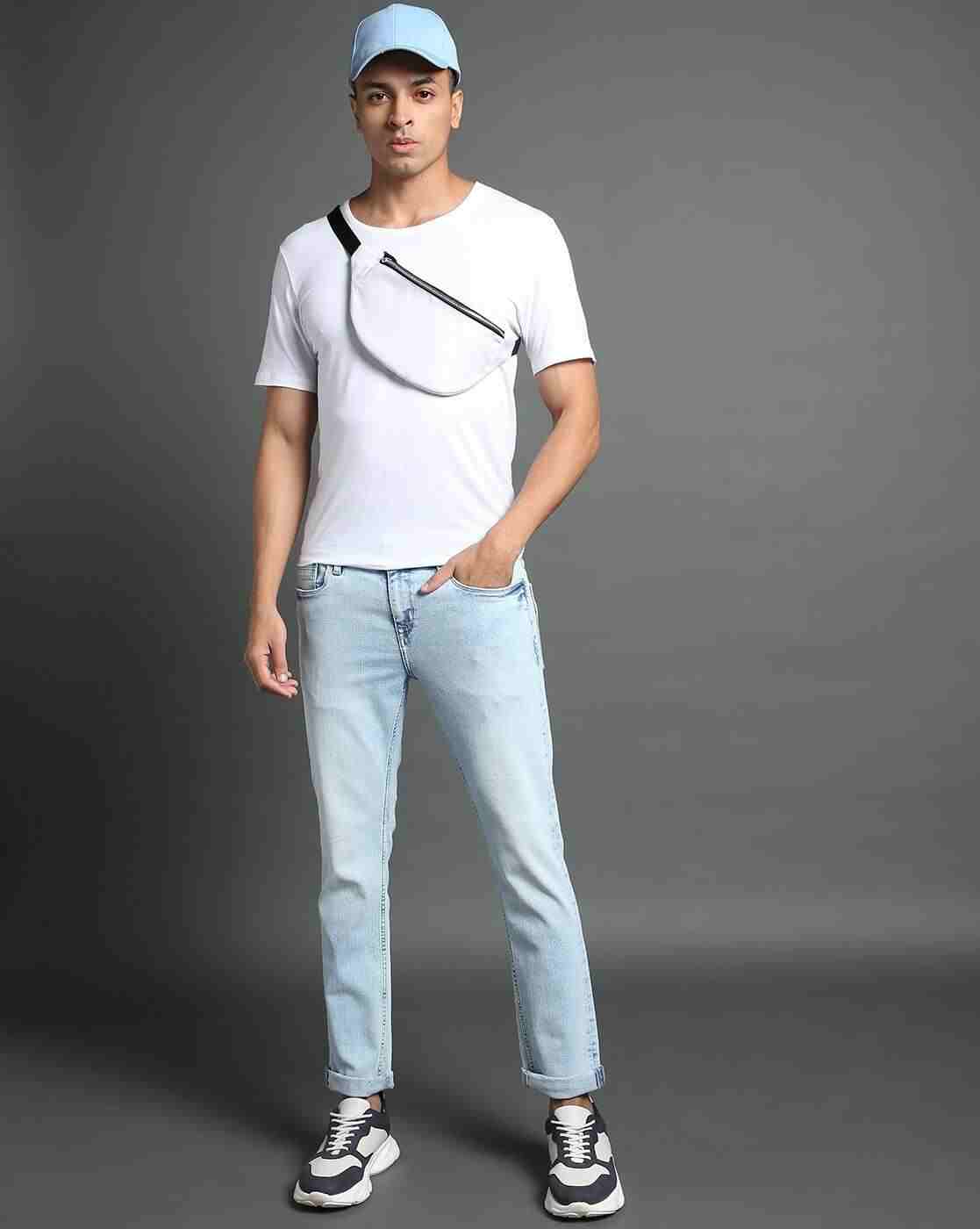 Lee Cooper | Men Acid-Wash Skinny Fit Jeans|0