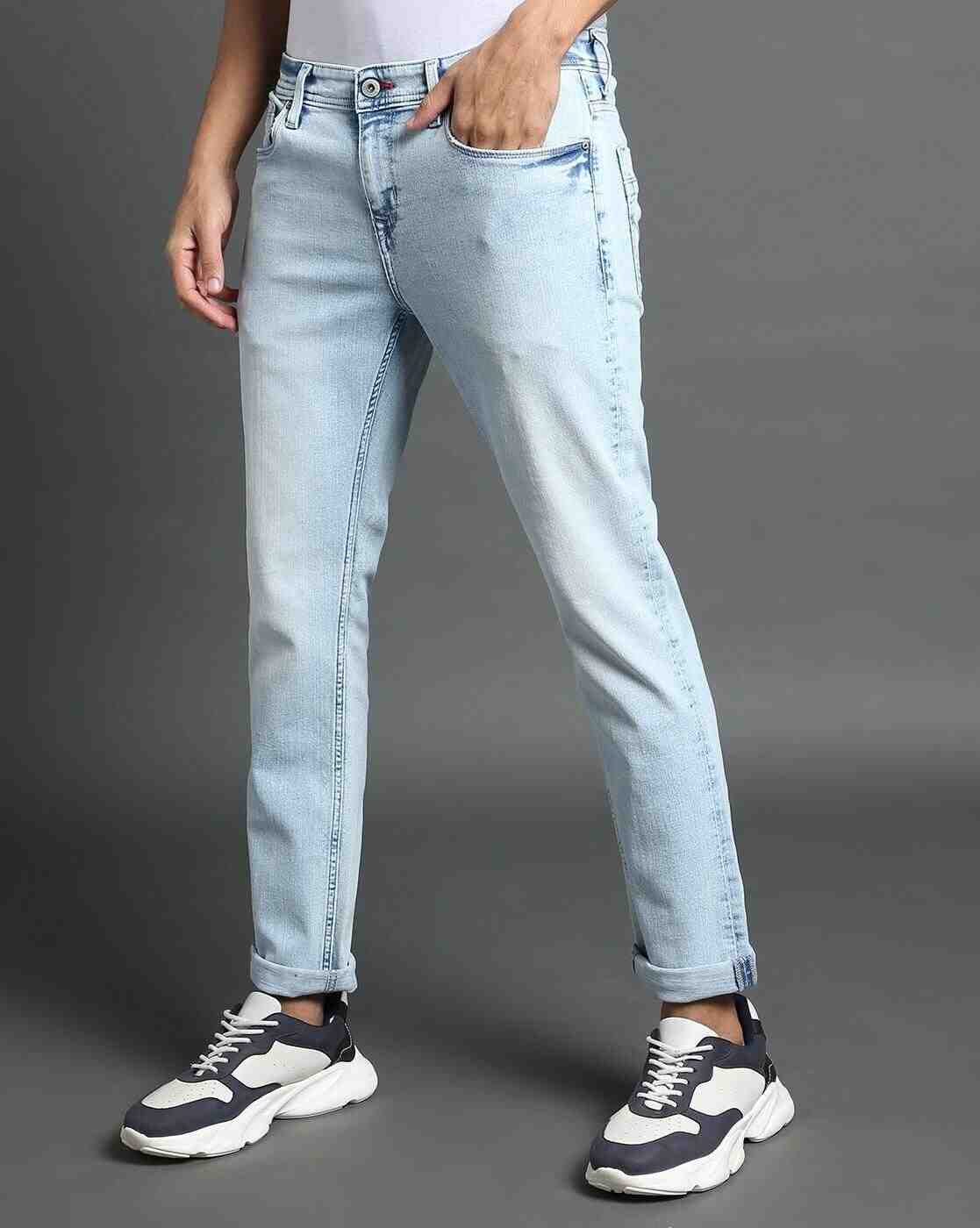 Lee Cooper | Men Acid-Wash Skinny Fit Jeans|3