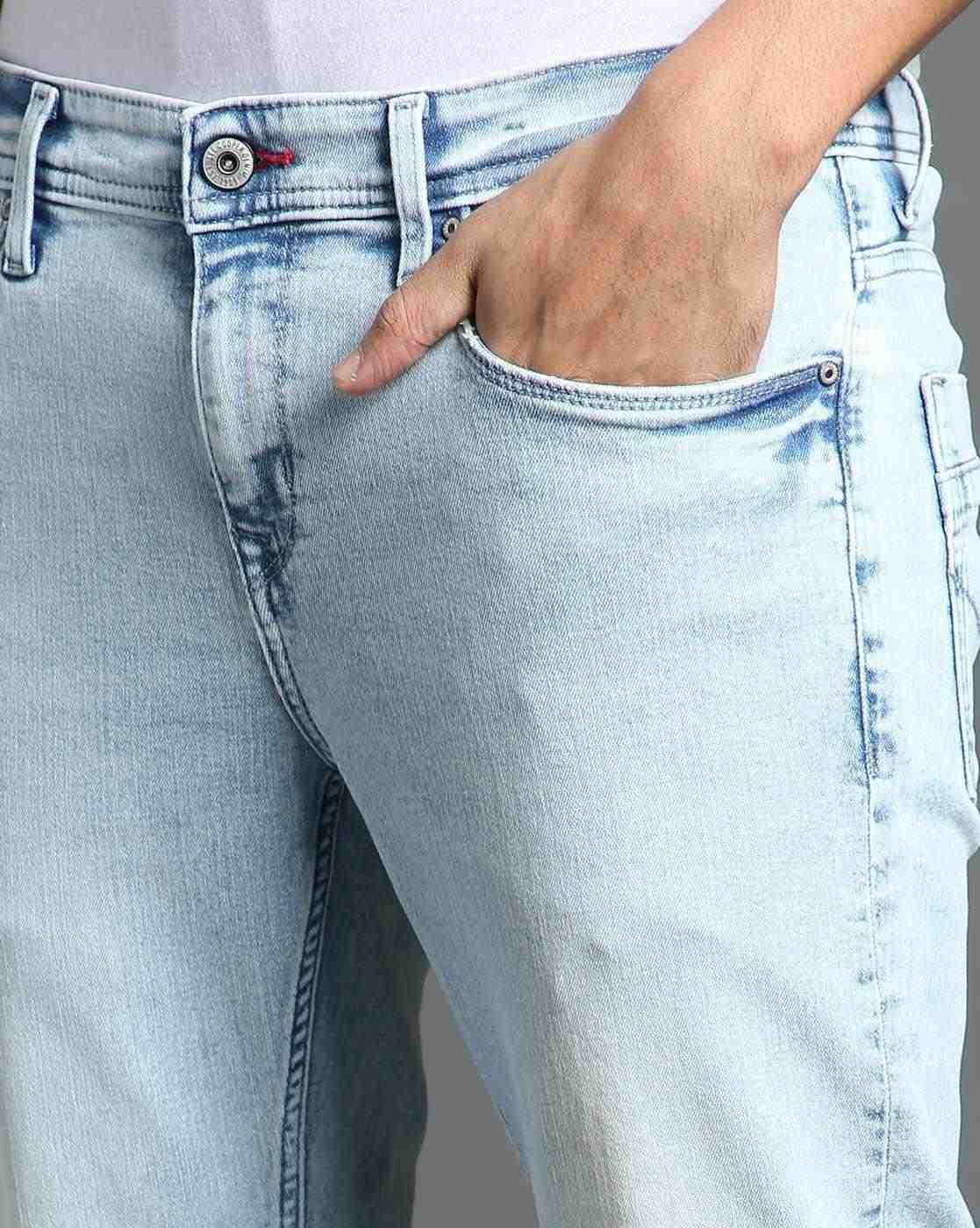 Lee Cooper | Men Acid-Wash Skinny Fit Jeans|4