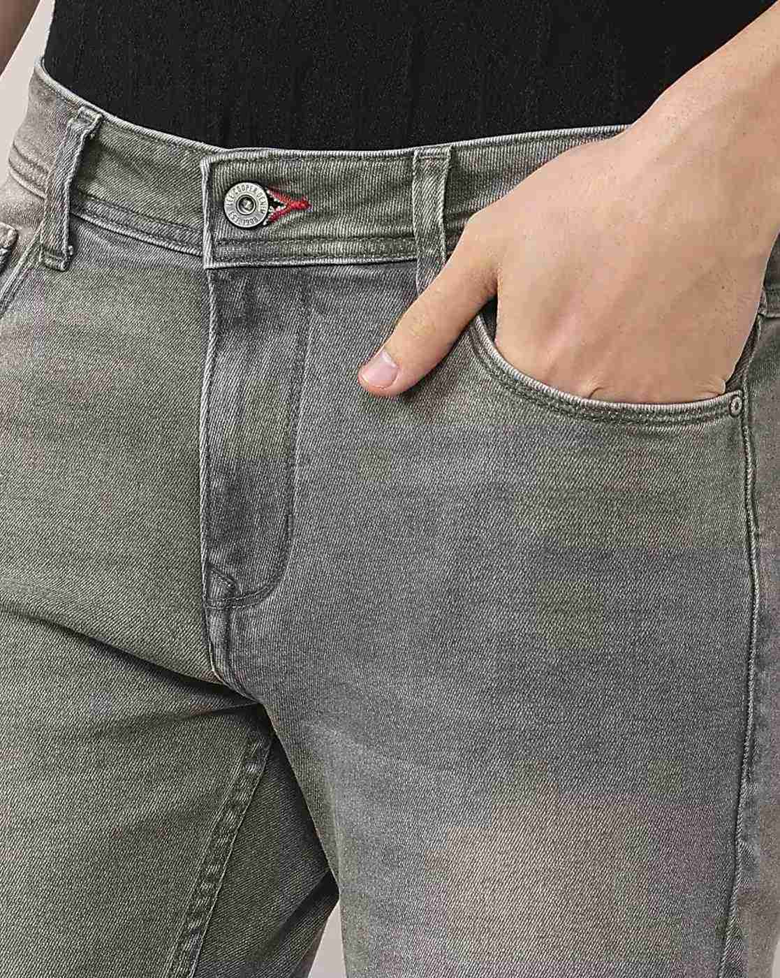 Lee Cooper | Men Mid-Wash Slim Fit Jeans|4