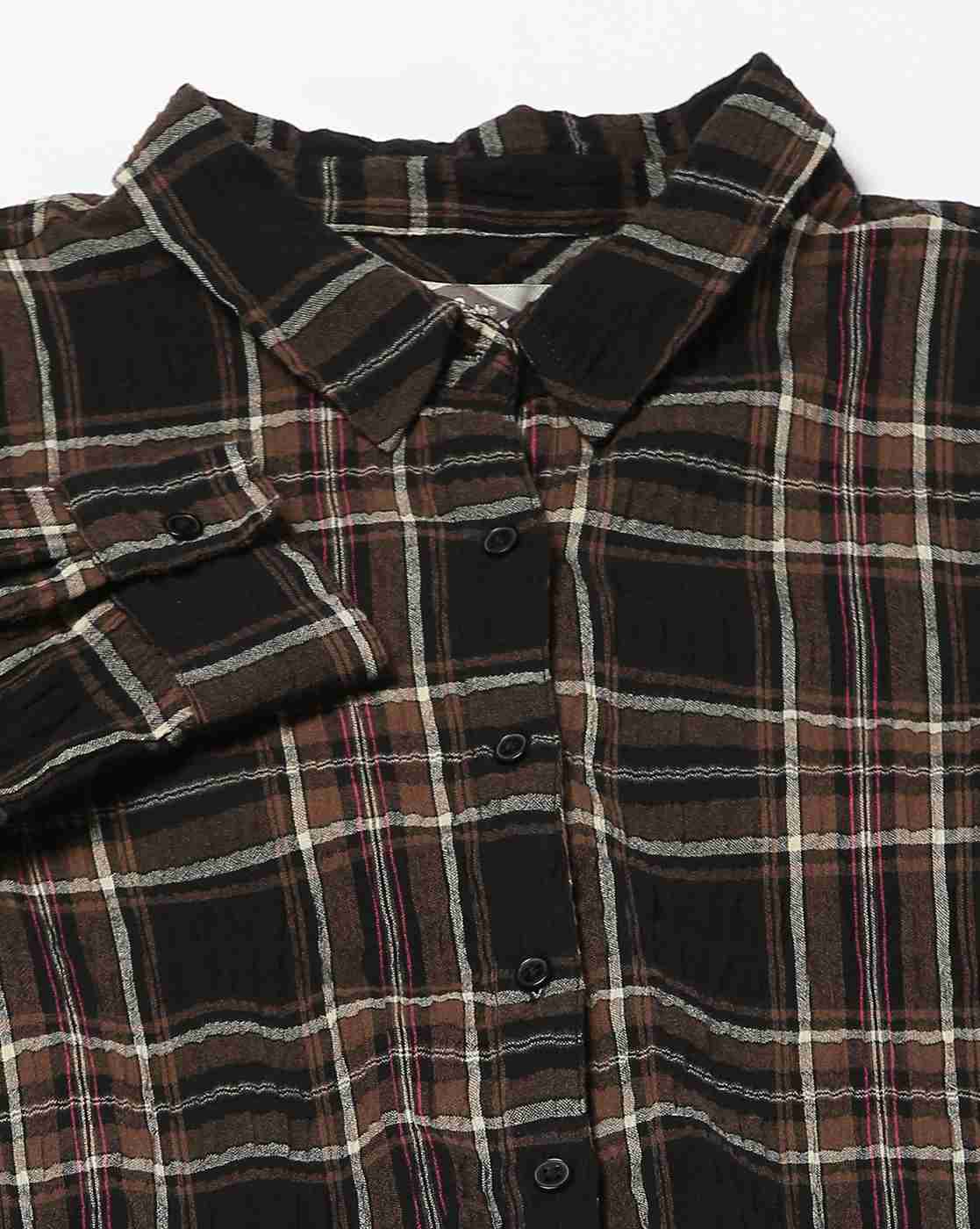 Lee Cooper | Women Checked Regular Fit Shirt|5