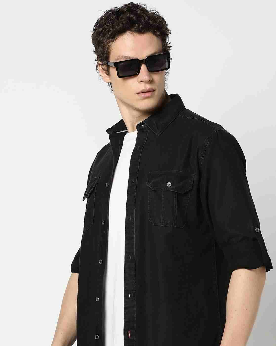 Lee Cooper | Men Denim Relaxed Fit Shirt|0