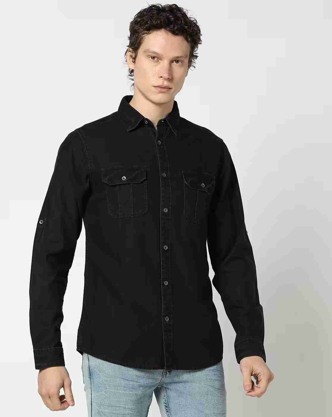 Lee Cooper | Men Denim Relaxed Fit Shirt|1