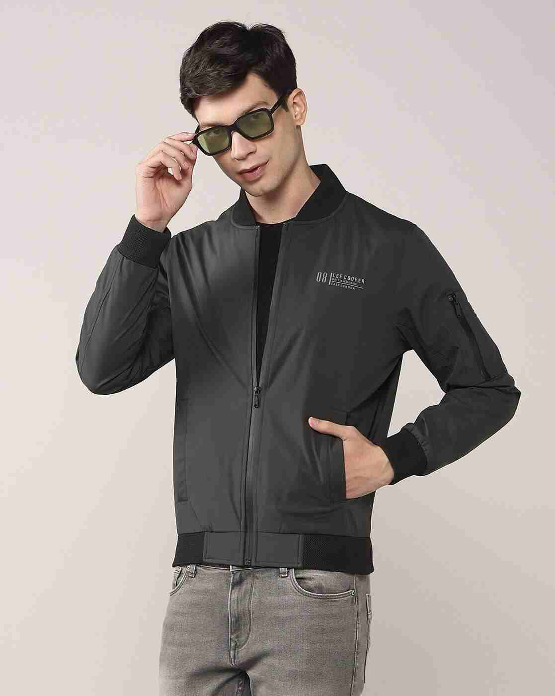 Lee Cooper | Men Regular Fit Bomber Jacket|0