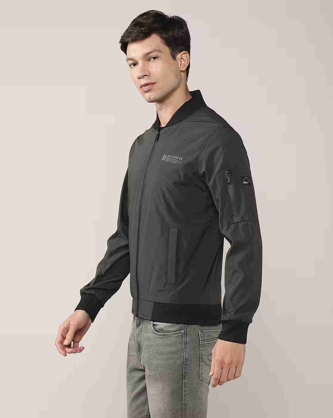Lee Cooper | Men Regular Fit Bomber Jacket|1