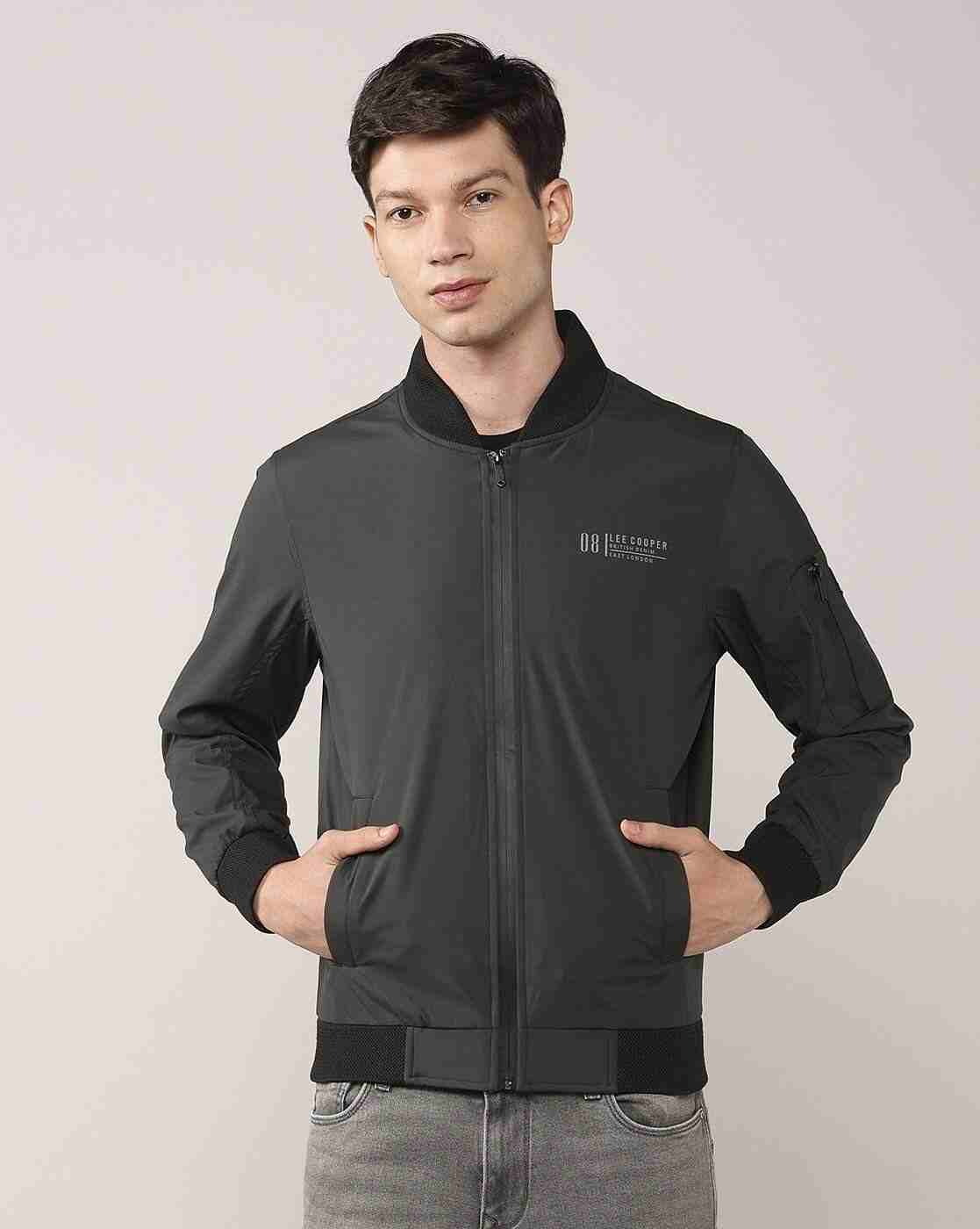 Lee Cooper | Men Regular Fit Bomber Jacket|4