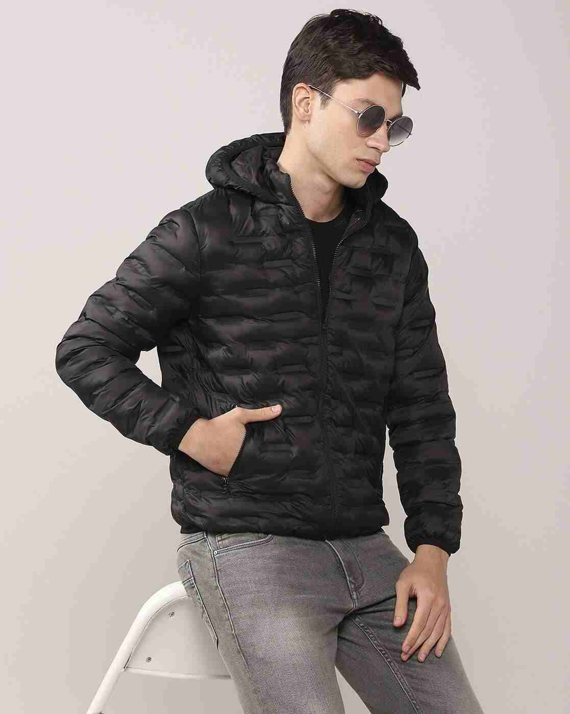 Lee Cooper | Men Quilted Regular Fit Winterwear Jacket|0