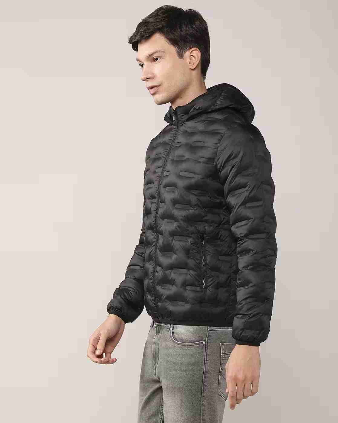 Lee Cooper | Men Quilted Regular Fit Winterwear Jacket|1