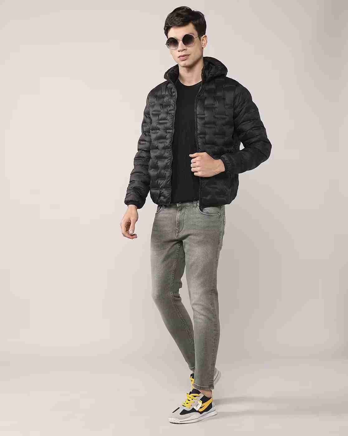 Lee Cooper | Men Quilted Regular Fit Winterwear Jacket|3