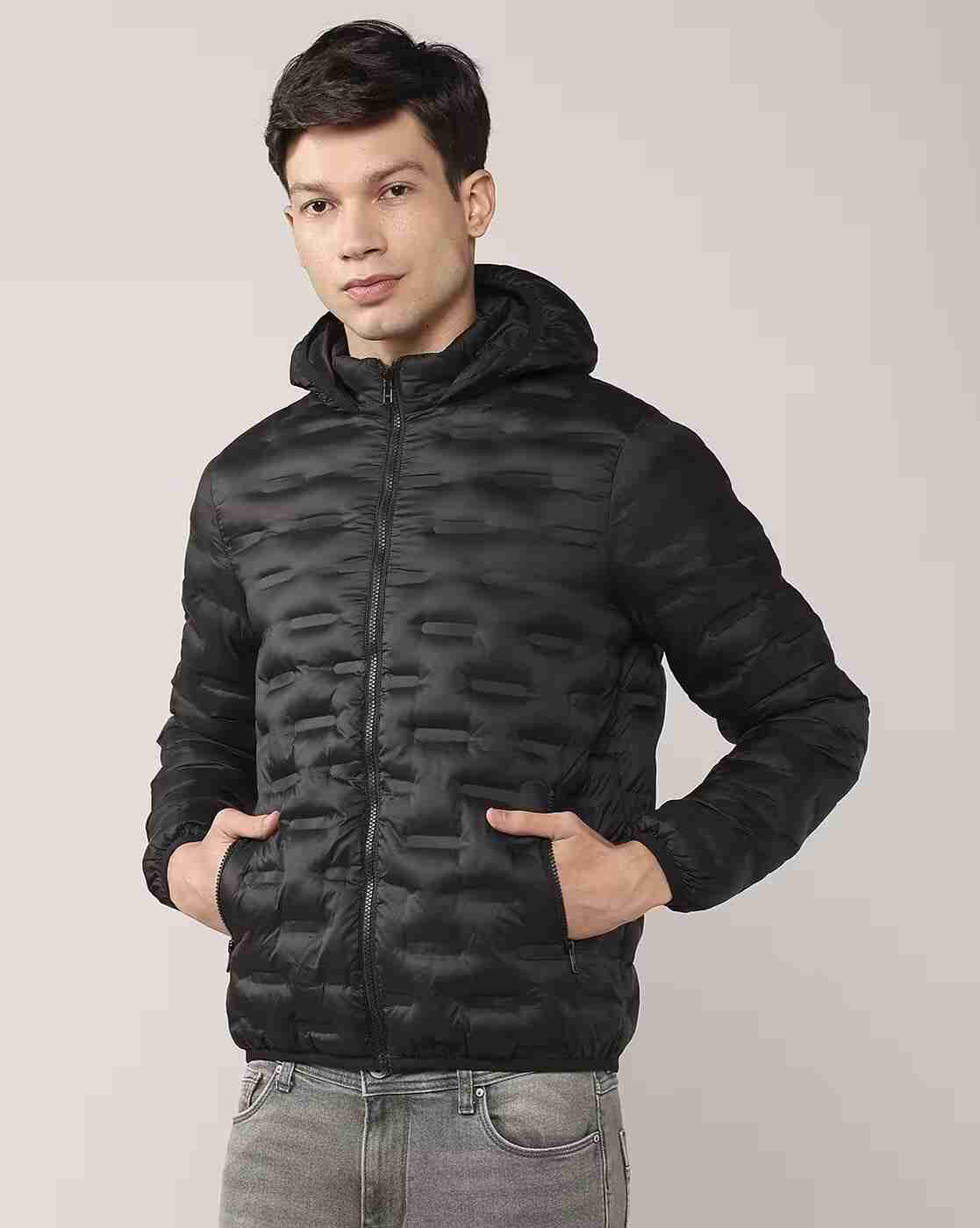 Lee Cooper | Men Quilted Regular Fit Winterwear Jacket|4