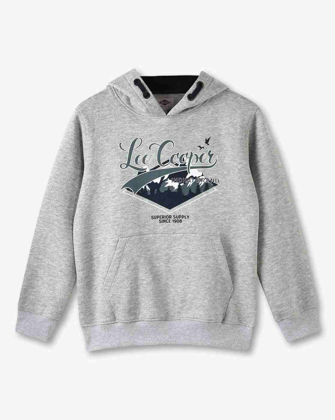 Lee Cooper | Boys Brand Print Relaxed Fit Hoodie|0