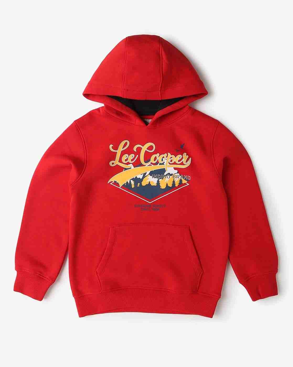 Boys Logo Print Relaxed Fit Hoodie