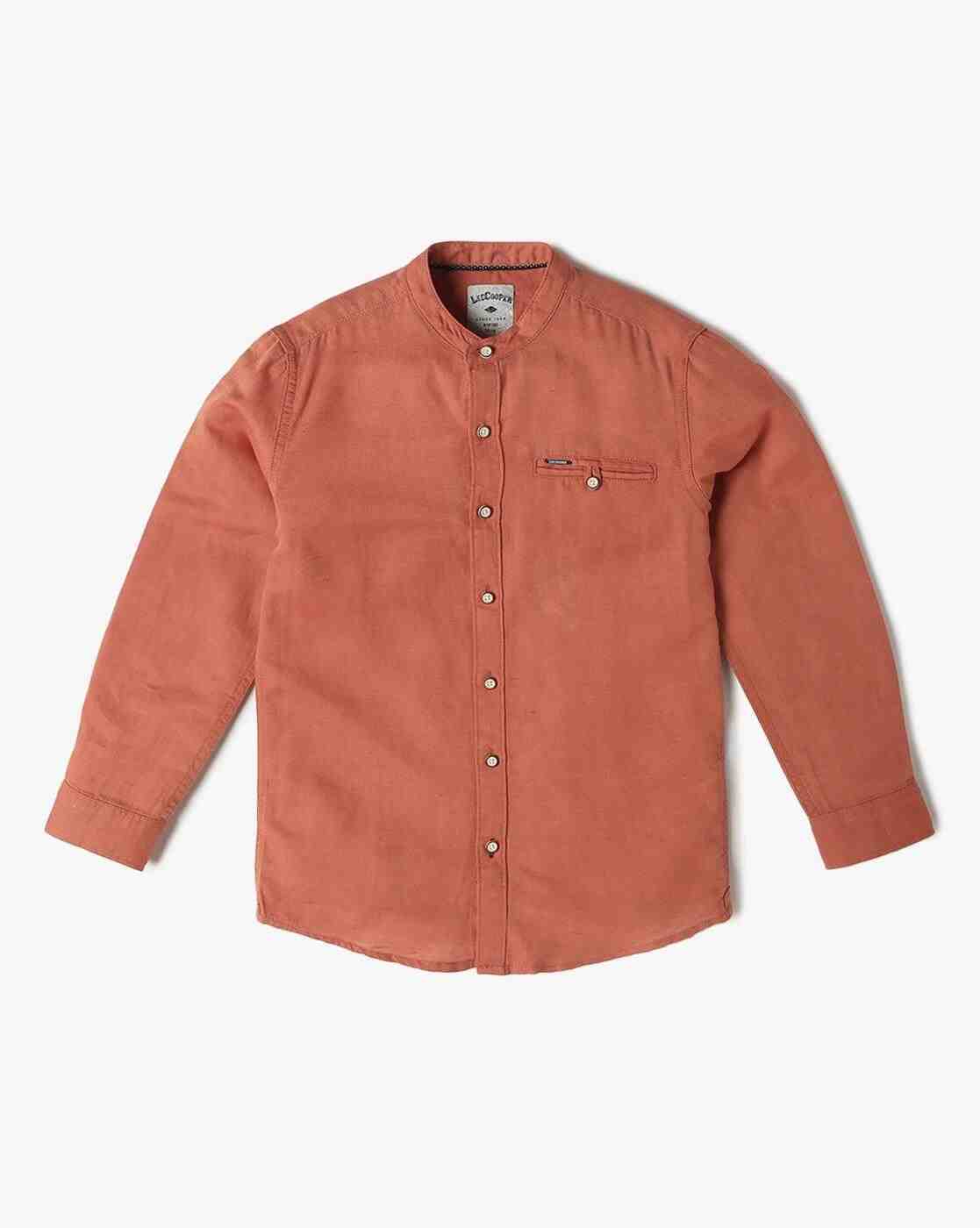 Boys Relaxed Fit Shirt with Welt Pocket