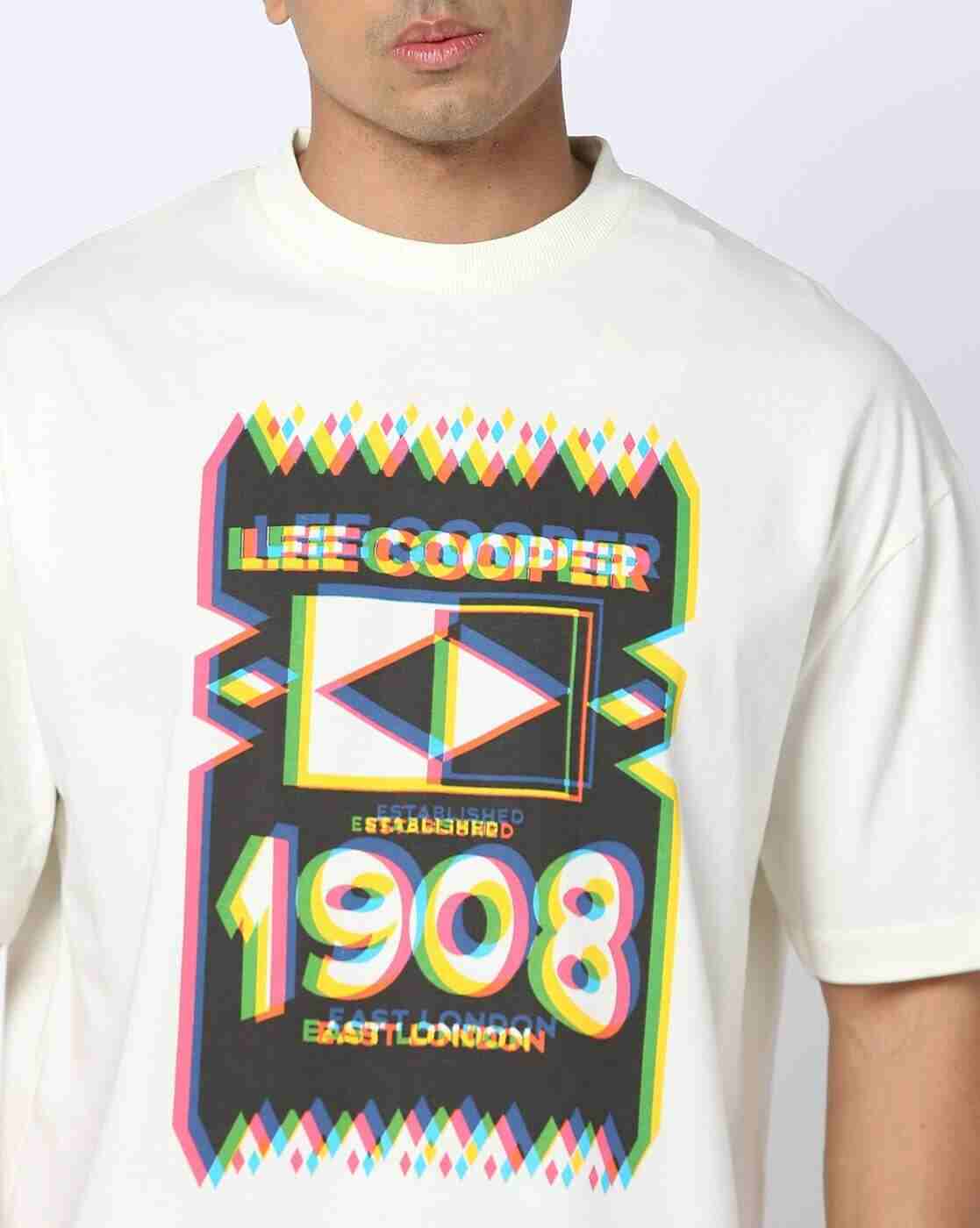 Lee Cooper | Men Graphic Print Relaxed Fit Crew-Neck T-Shirt|3
