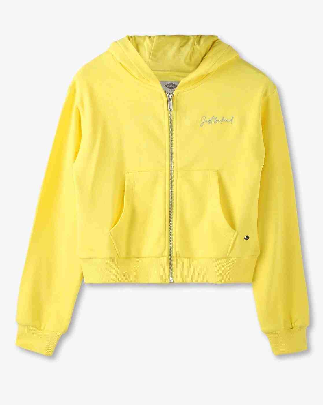 Lee Cooper | Girls Regular Fit Zip-Front Cotton Hoodie|0