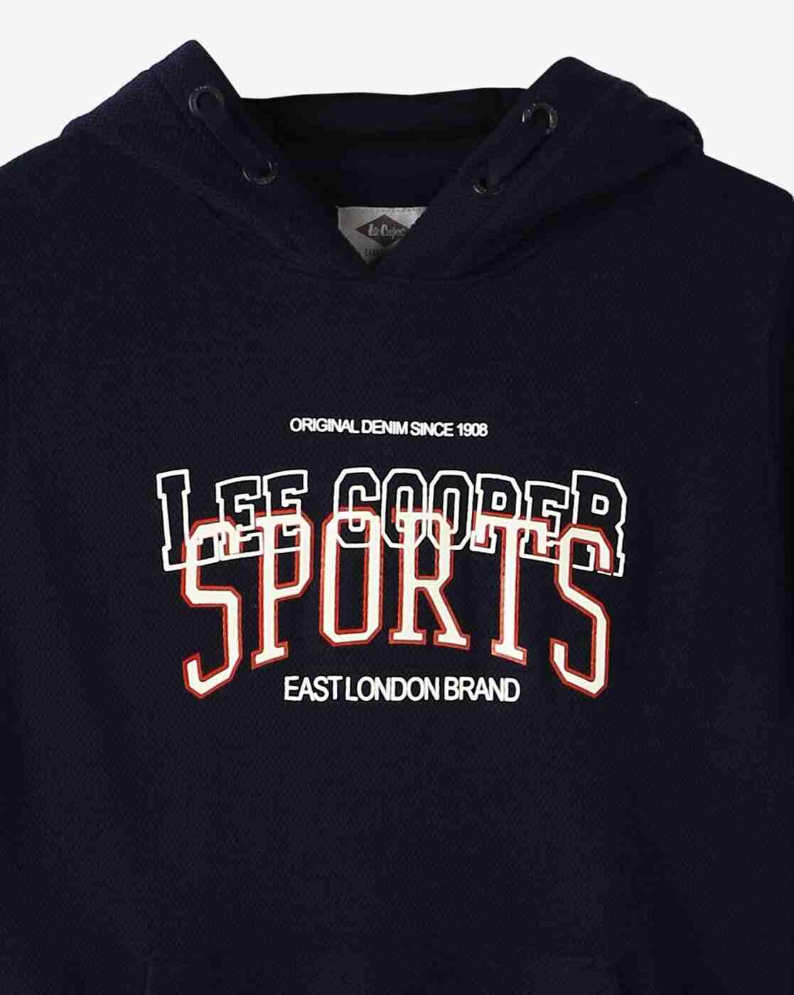 Lee Cooper | Boys Brand Print Relaxed Fit Hoodie|2