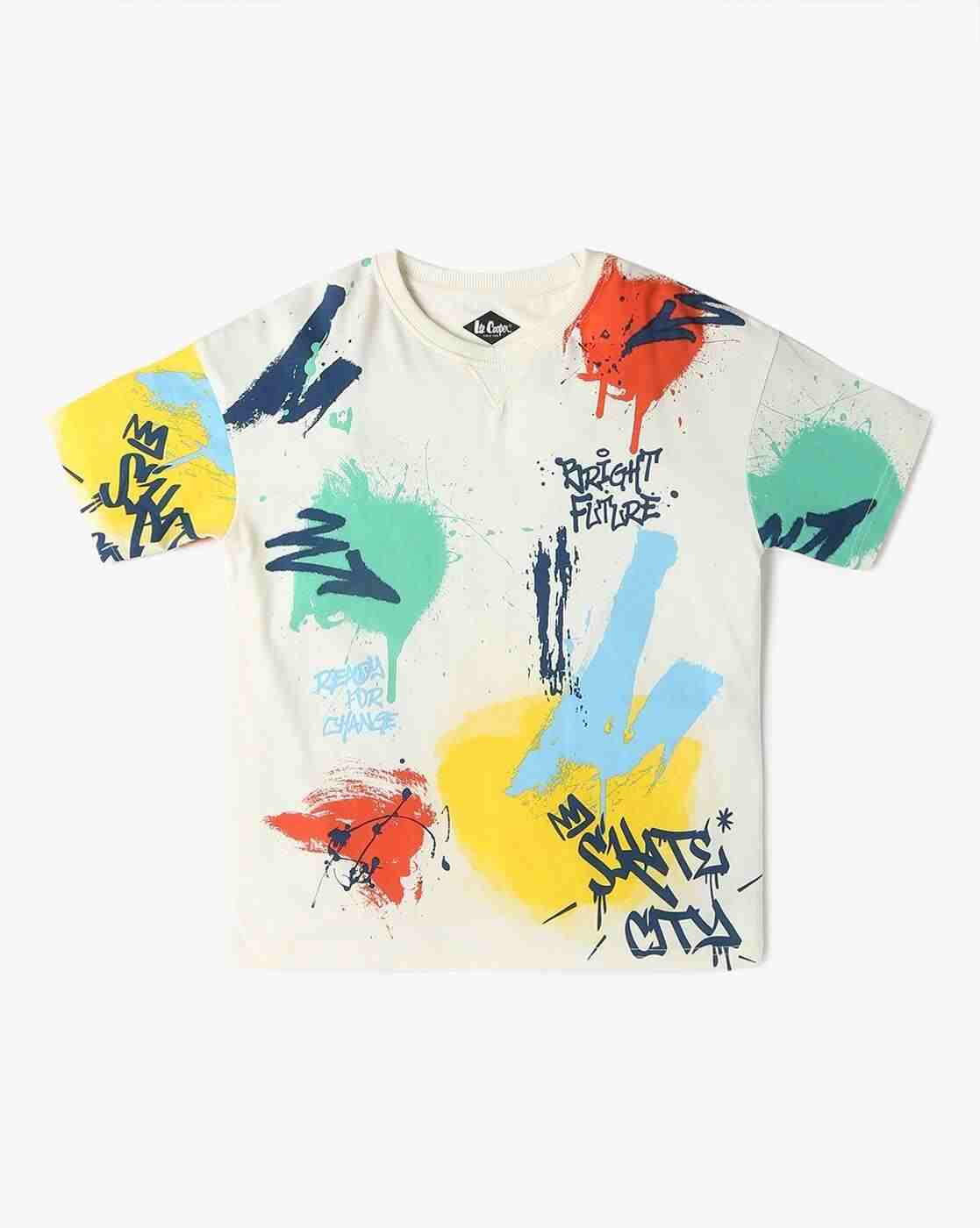 Lee Cooper | Boys Printed Relaxed Fit Cotton Crew-Neck T-Shirt|0