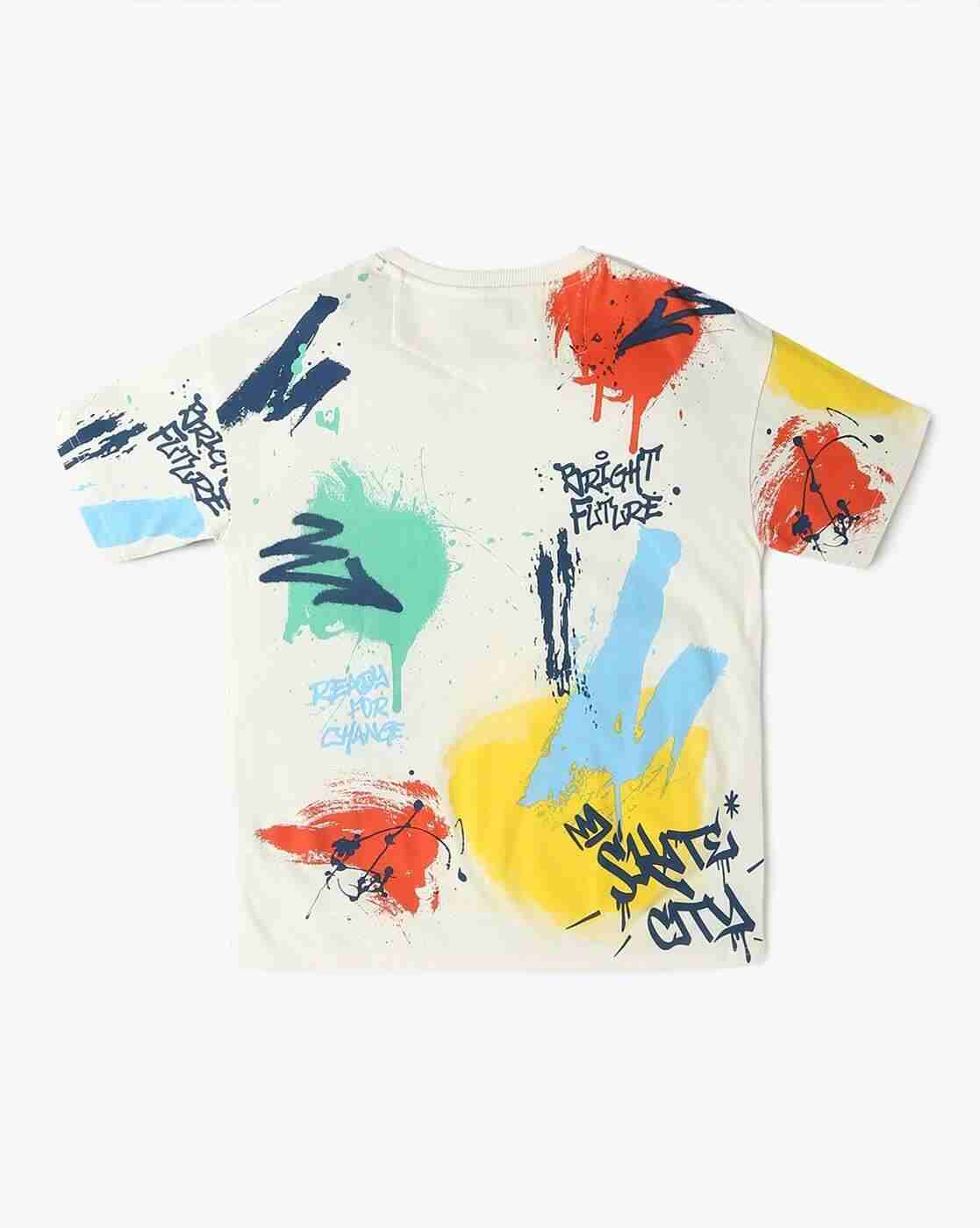 Lee Cooper | Boys Printed Relaxed Fit Cotton Crew-Neck T-Shirt|1