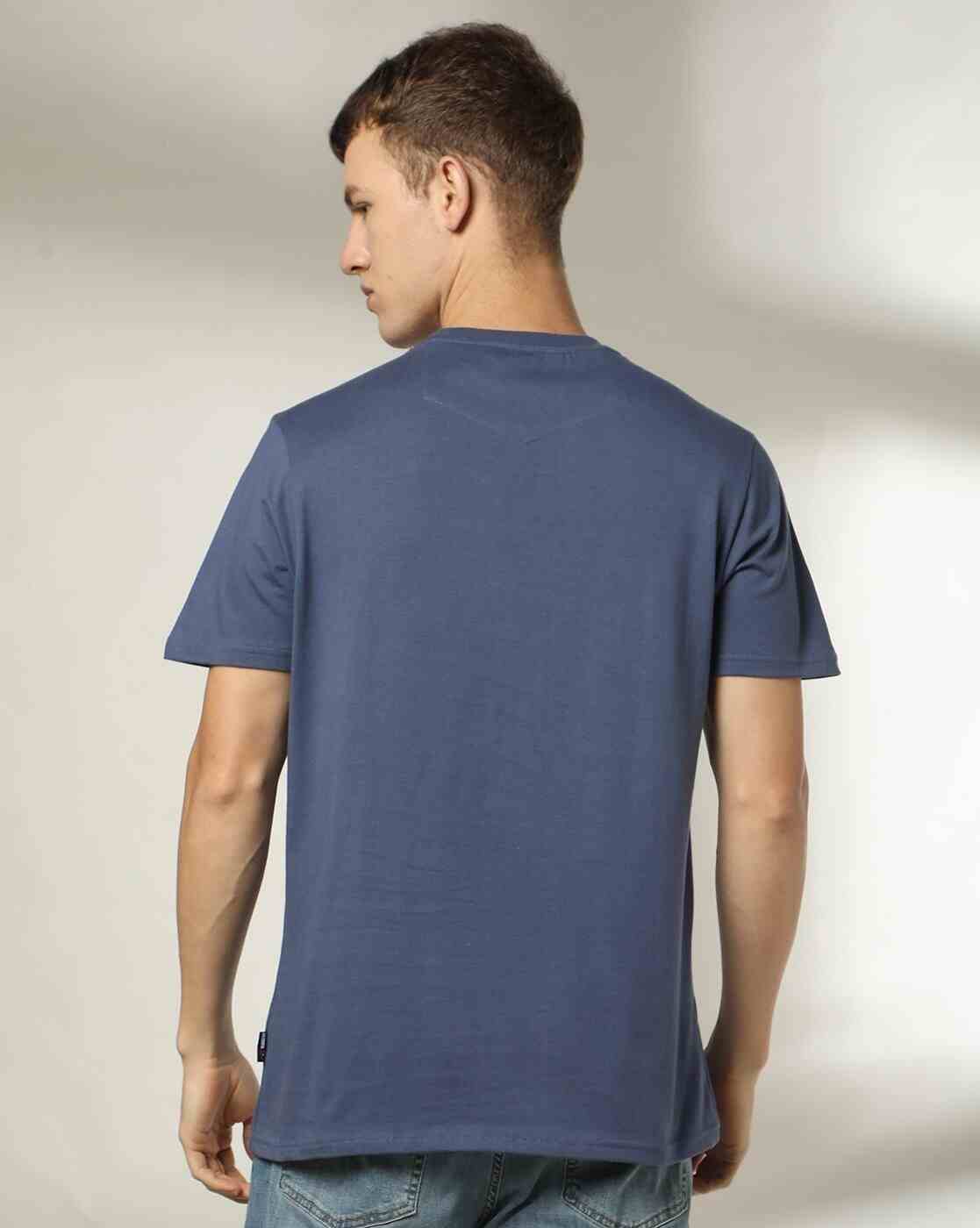 Lee Cooper | Men Logo Print Relaxed Fit Crew-Neck T-Shirt|2