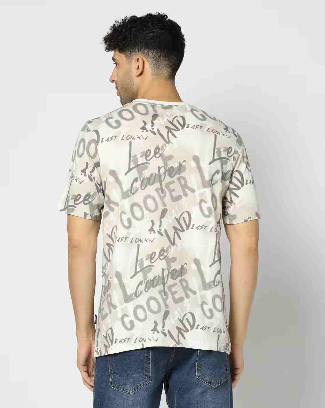 Lee Cooper | Men Printed Relaxed Fit Crew-Neck T-Shirt|2