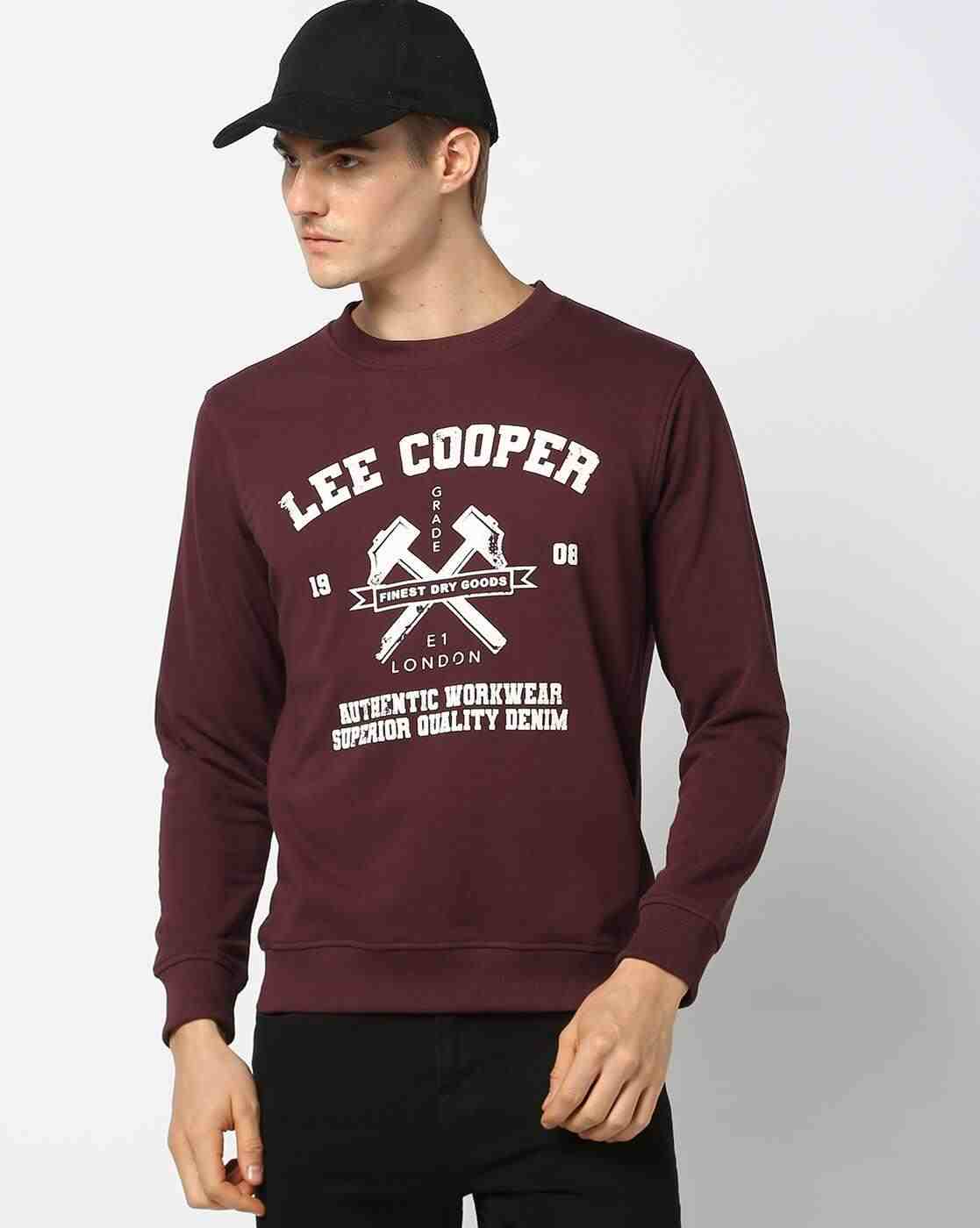 Lee Cooper | Men Logo Print Regular Fit Sweatshirt|0