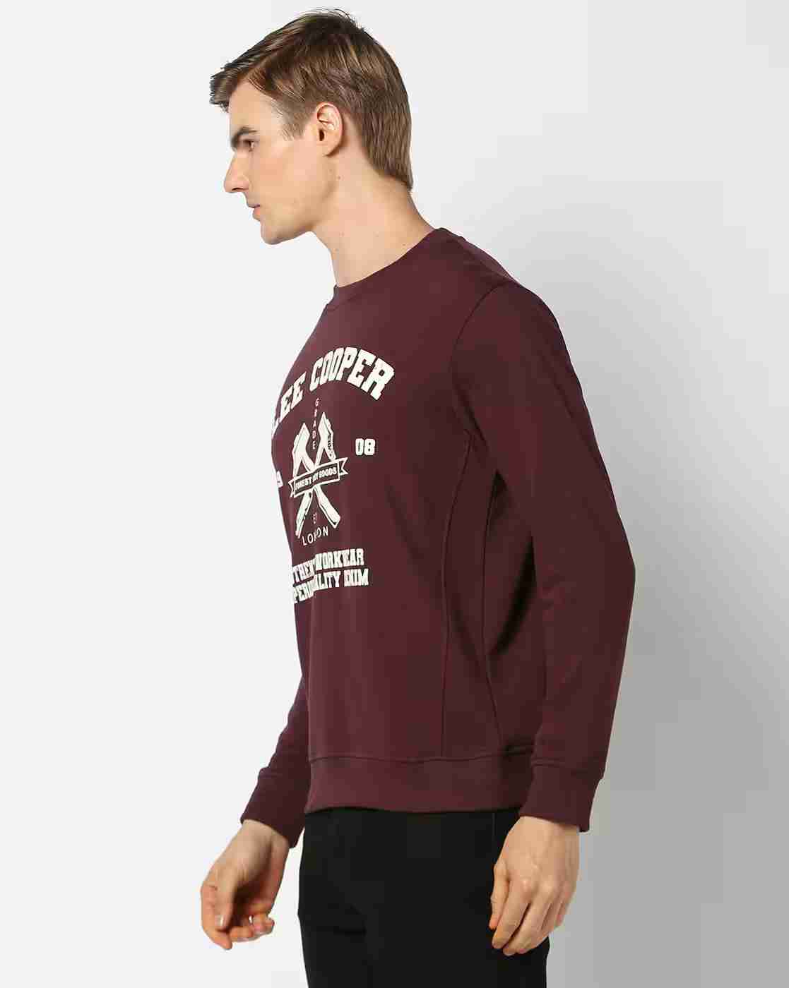 Lee Cooper | Men Logo Print Regular Fit Sweatshirt|1