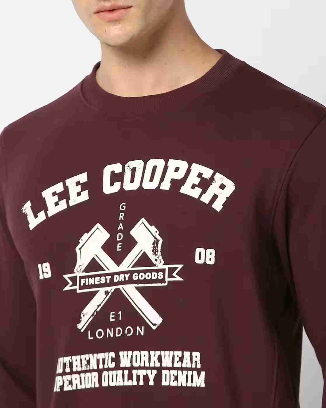 Lee Cooper | Men Logo Print Regular Fit Sweatshirt|3