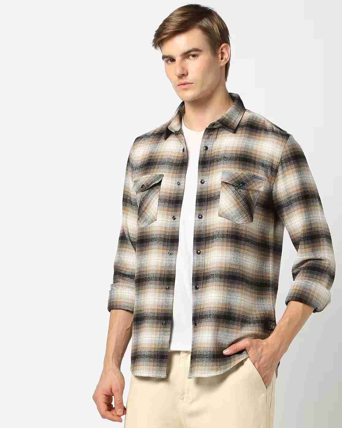 Lee Cooper | Men Checked Regular Fit Shirt|0